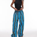 トップショップ Topshop TOPSHOP トップショップのコバルトストライプのリネンバルーンパンツ パンツ ボトム レディース 女性 インポートブランド 小さいサイズから大きいサイズまで