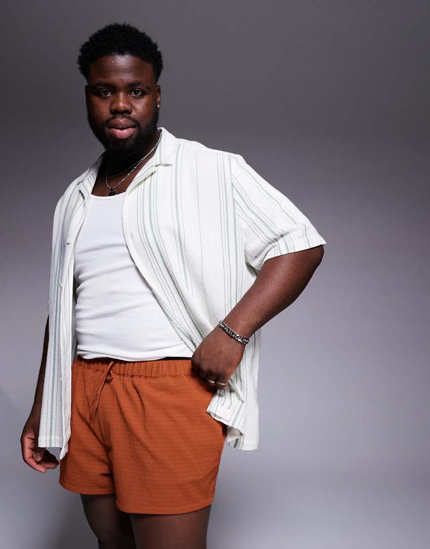 エイソス ASOS asos ASOS DESIGN スーパーショート丈 スイムショーツ（オレンジ） 水着 メンズ 男性 インポートブランド 小さいサイズから大きいサイズまで