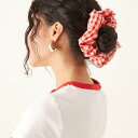 Sui Avaの大きなギンガムチェックのヘアシュシュ(赤) アクセサリー レディース 女性 インポートブランド