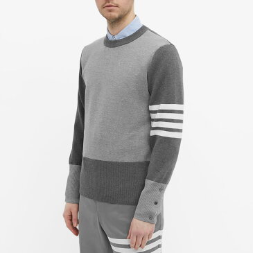 トム ブラウン THOM BROWNE Thom Browne Funmix4バーストライプクルーニット トップス メンズ 男性 インポートブランド 小さいサイズから大きいサイズまで