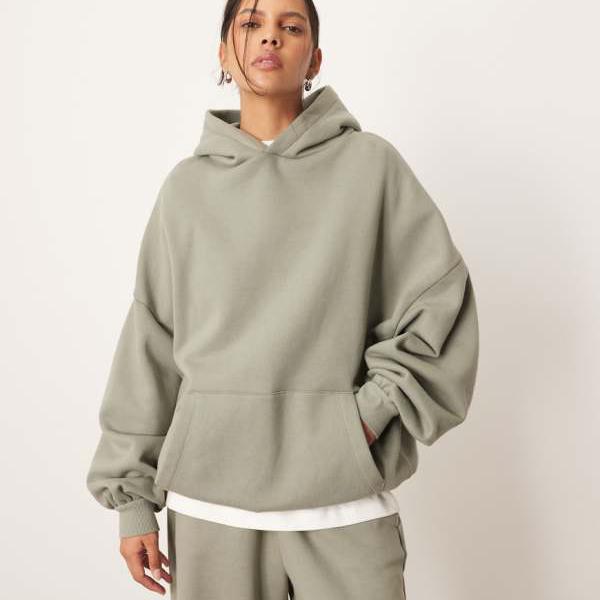 ARRANGE オーバーサイズ プレミアム ヘビーウェイト パーカー（オリーブグリーン） トップス レディース 女性 インポートブランド 小さいサイズから大きいサイズまで