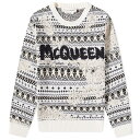 アレキサンダー・マックイーン Alexander McQueen Alexander McQueen グラフィティ ロゴ フェアアイル クルー スウェット トップス メンズ 男性 インポートブランド 小さいサイズから大きいサイズまで