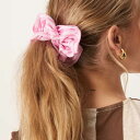 エイソス ASOS asos ASOS DESIGNのピンクのストライプのシュシュ アクセサリー レディース 女性 インポートブランド