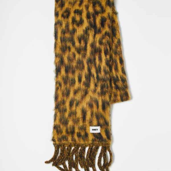 オベイ Obey オベイのヒョウ柄スカーフ アクセサリー　メンズ 男性 インポートブランド