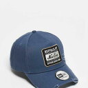 ニューエラ New Era NEW ERA ニューエラ パッチ ロゴ ディストレスト キャップ(ブルー) 帽子 レディース 女性 インポートブランド