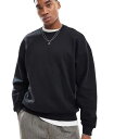 オンリー&サンズ Only & Sons ONLY & SONS オーバーサイズ クルーネックスウェット(ブラック) トップス メンズ 男性 インポートブランド 小さいサイズから大きいサイズまで