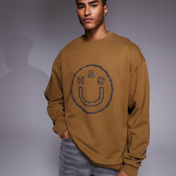 ヒューゴブルー ナトロックス スウェットシャツ（グリーン） トップス メンズ 男性 インポートブランド 小さいサイズから大きいサイズまで