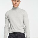 ジャックアンドジョーンズ Jack & Jones Jack & Jones ロールネック ジャンパー、ライトグレー メランジ トップス メンズ 男性 インポートブランド 小さいサイズから大きいサイズまで