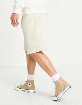 エイソス ASOS asos ASOS DESIGNbermudaスマートショーツ(ストーンギンガム) パンツ ボトム メンズ 男性 インポートブランド 小さいサイズから大きいサイズまで