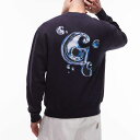 カーハート Carhartt WIP Carhartt Carhartt WIP ソーラークロームバックプリントスウェットシャツ(ネイビー) トップス メンズ 男性 インポートブランド 小さいサイズから大きいサイズまで