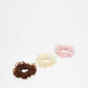 エイソス ASOS asos ASOS DESIGN プリーツフリル付きミニシュシュ 3個パック アクセサリー レディース 女性 インポートブランド