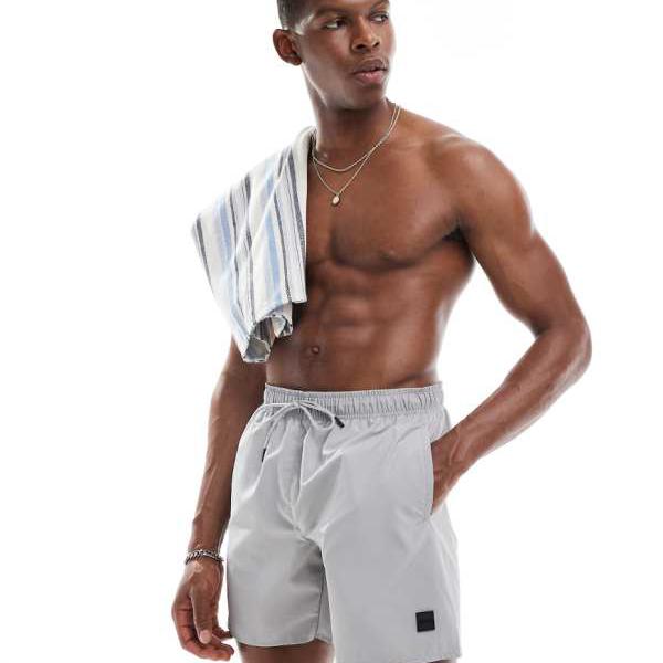 ボスダイブ カーゴポケット付きスイムショーツ(グレー) 水着 メンズ 男性 インポートブランド 小さいサイズから大きいサイズまで