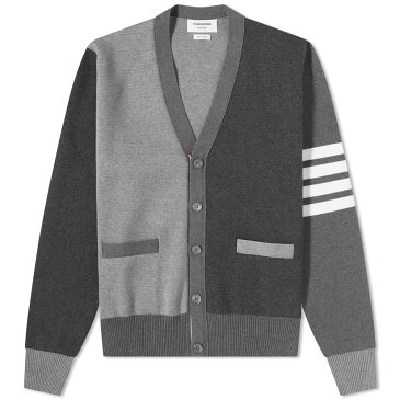 トム ブラウン THOM BROWNE トムブラウンミラノステッチファンミックスカーディガン トップス メンズ 男性 インポートブランド 小さいサイズから大きいサイズまで