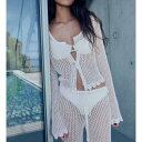 マンゴ MANGO Mango マンゴークロシェリブカーディガン(アイボリー) トップス レディース 女性 インポートブランド 小さいサイズから大きいサイズまで