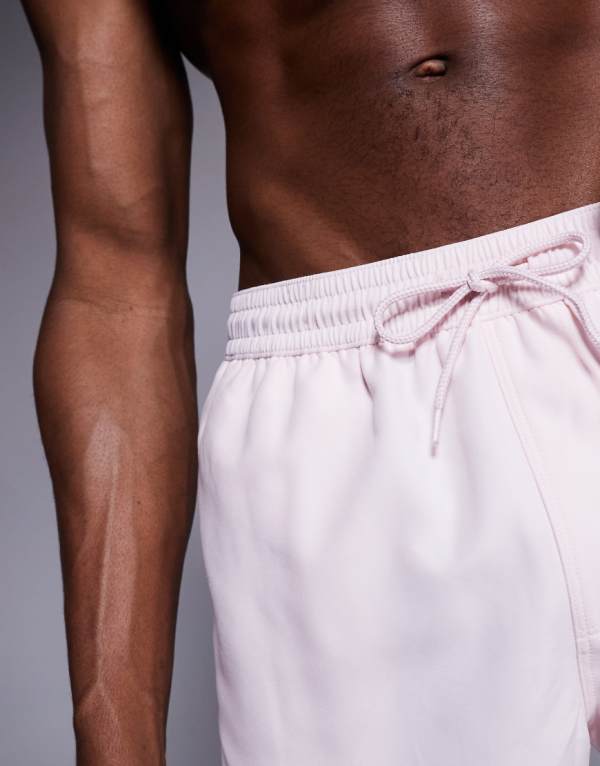 エイソス ASOS asos ASOS DESIGN ミドル丈スイムショーツ（ピンク） 水着 メンズ 男性 インポートブランド 小さいサイズから大きいサイズまで