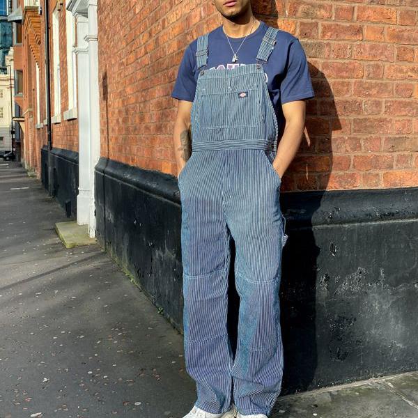 ディッキーズ Dickies ヒッコリーストライプのディッキーズオロノコダンガリー パンツ ボトム メンズ 男性 インポートブランド 小さいサイズから大きいサイズまで