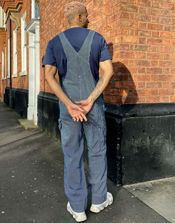 ディッキーズ Dickies ヒッコリーストライプのディッキーズオロノコダンガリー パンツ ボトム メンズ 男性 インポートブランド 小さいサイズから大きいサイズまで