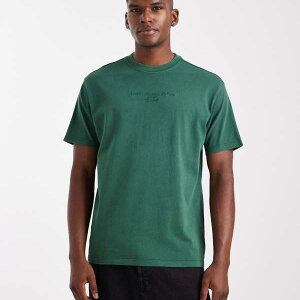 リーバイス Levi's リーバイスのアーカイブ2ホースロゴヴィンテージオーバーサイズTシャツ(ダークグリーン) トップス メンズ 男性 インポートブランド 小さいサイズから大きいサイズまで
