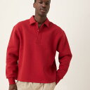 エイソス ASOS asos ASOS DESIGN オーバーサイズ ボタンアップ ポロシャツ(レッド) トップス メンズ 男性 インポートブランド 小さいサイズから大きいサイズまで