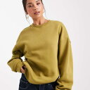 エイソス ASOS asos ASOS DESIGN 究極のオーバーサイズブラッシュバックスウェットシャツ(グリーン) トップス レディース 女性 インポートブランド 小さいサイズから大きいサイズまで