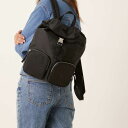 カルバンクライン Calvin Klein カルバン・クラインのナイロンポケットバックパック(ブラック) 鞄 レディース 女性 インポートブランド