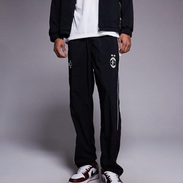 フェイデッドストアのナイロン製フットボールジョガーパンツ（ブラック） パンツ ボトム メンズ 男性 インポートブランド 小さいサイズから大きいサイズまで