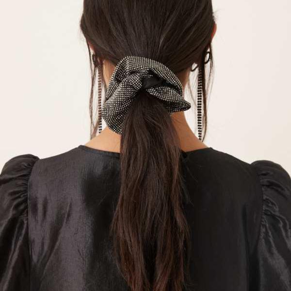 シスター・ジェーン・ローラの装飾付きシュシュ(ブラック) アクセサリー レディース 女性 インポートブランド