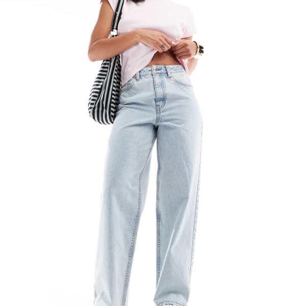 ミスセルフリッジ Miss Selfridge ミスセルフリッジのライトブリーチウォッシュのバギージ