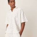 エイソス ASOS asos ASOS DESIGN コーデュロイ ボックス型オーバーサイズ ジャカードポロ(エクリュ) トップス メンズ 男性 インポートブランド 小さいサイズから大きいサイズまで