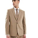エイソス ASOS asos ASOS DESIGN スリムスーツジャケット(ダークストーン) アウター メンズ 男性 インポートブランド 小さいサイズから大きいサイズまで