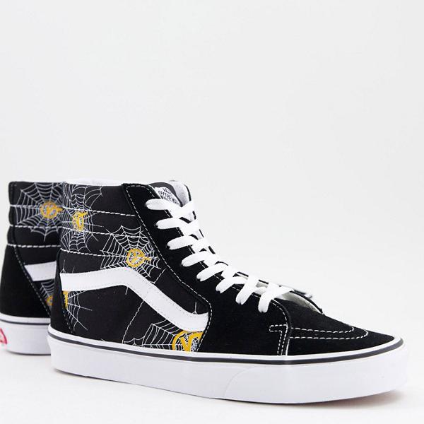 ヴァンズ Vans VANS バンズ Vans SK8-Hi ウェブ トレーナー ブラック 靴 メンズ 男性 インポートブランド 小さいサイズから大きいサイズまで