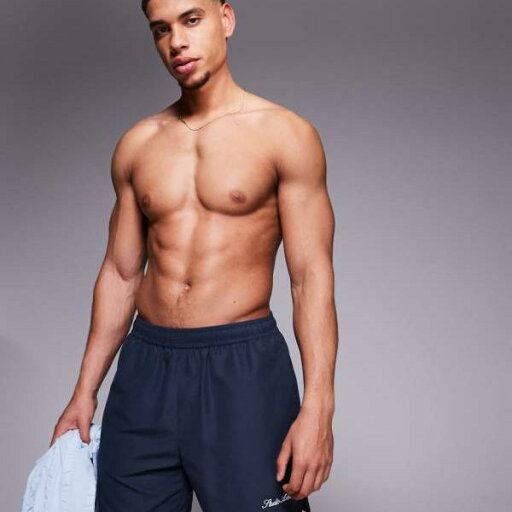 エイソス ASOS asos ASOS DESIGNのミッド丈スイムショーツ(ネイビー、刺繍入り) 水着 メンズ 男性 インポートブランド 小さいサイズから大きいサイズまで エイソス ASOS asos ASOS DESIGNのミッド丈スイムショーツ(ネイビー、刺繍入り) 水着 メンズ 男性 インポートブランド 小さいサイズから大きいサイズまで