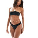 エイソス ASOS asos ASOS DESIGN オリビア ハイウエスト ハイレッグ スカルプティング ビキニボトム(ブラック) 水着 レディース 女性 インポートブランド 小さいサイズから大きいサイズまで