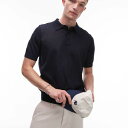トップマン Topman TOPMAN トップマン リネンミックス ニットポロ(ネイビー) トップス メンズ 男性 インポートブランド 小さいサイズから大きいサイズまで