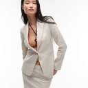 マンゴ MANGO Mango マンゴーリネンのスリムフィットブレザー(エクリュ) アウター レディース 女性 インポートブランド 小さいサイズから大きいサイズまで