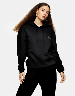 トップショップ Topshop TOPSHOP トップショップは私を黒のスローガンパーカーと呼んでいます トップス レディース 女性 インポートブランド 小さいサイズから大きいサイズまで