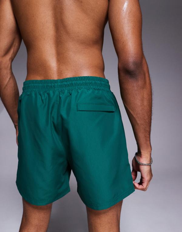 ザクチュールクラブ The Couture Club クチュールクラブのリアクティブエンブレム付きスイムショーツ（グリーン） 水着 メンズ 男性 インポートブランド 小さいサイズから大きいサイズまで