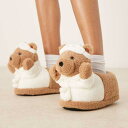 エイソス ASOS asos ASOS DESIGN Zemi テディベア ローブ スリッパ (タン ボーグ) 靴 レディース 女性 インポートブランド 小さいサイズから大きいサイズまで