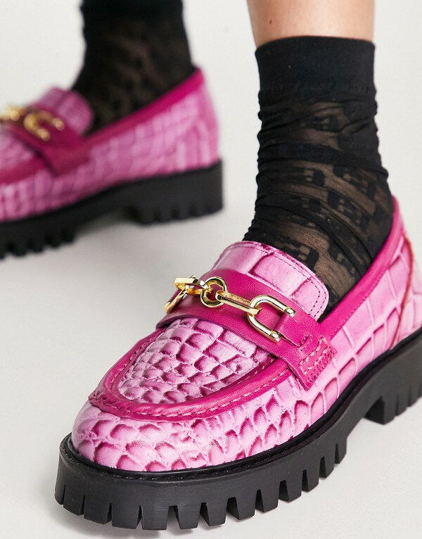 ASRA ピンクのクロックスのASRAフレイヤレザー分厚いフラットシューズ 靴 レディース 女性 インポートブランド 小さいサイズから大きいサイズまで