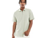 JJ Rebel ハーフジップ ポロ(テクスチャー ライトグリーン) トップス メンズ 男性 インポートブランド 小さいサイズから大きいサイズまで
