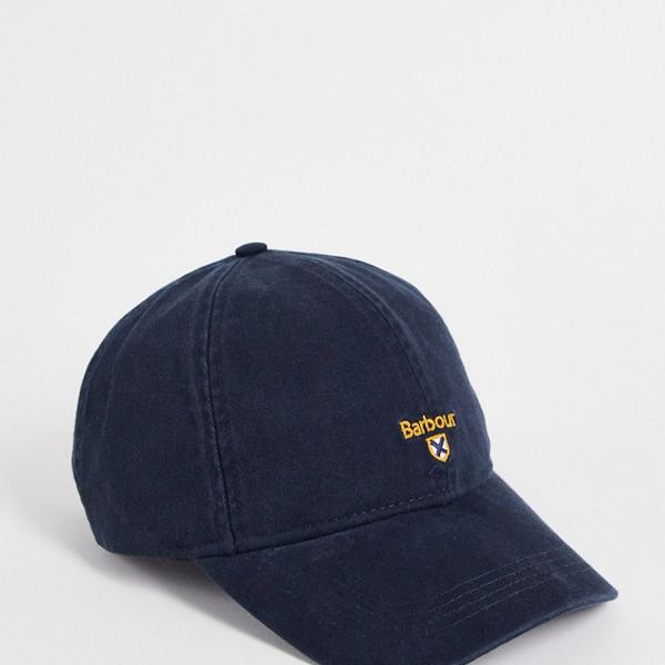 バブアーインターナショナル Barbour バブアー バーバー クレスト ベースボール キャップ、ネイビー 帽子 メンズ 男性 インポートブランドのサムネイル