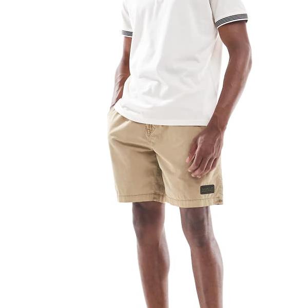 バブアーインターナショナル Barbour バブアー バブアーインターナショナルのバックリーガーメントダイショーツ（ベージュ） パンツ ボトム メンズ 男性 インポートブランド 小さいサイズから大きいサイズまで