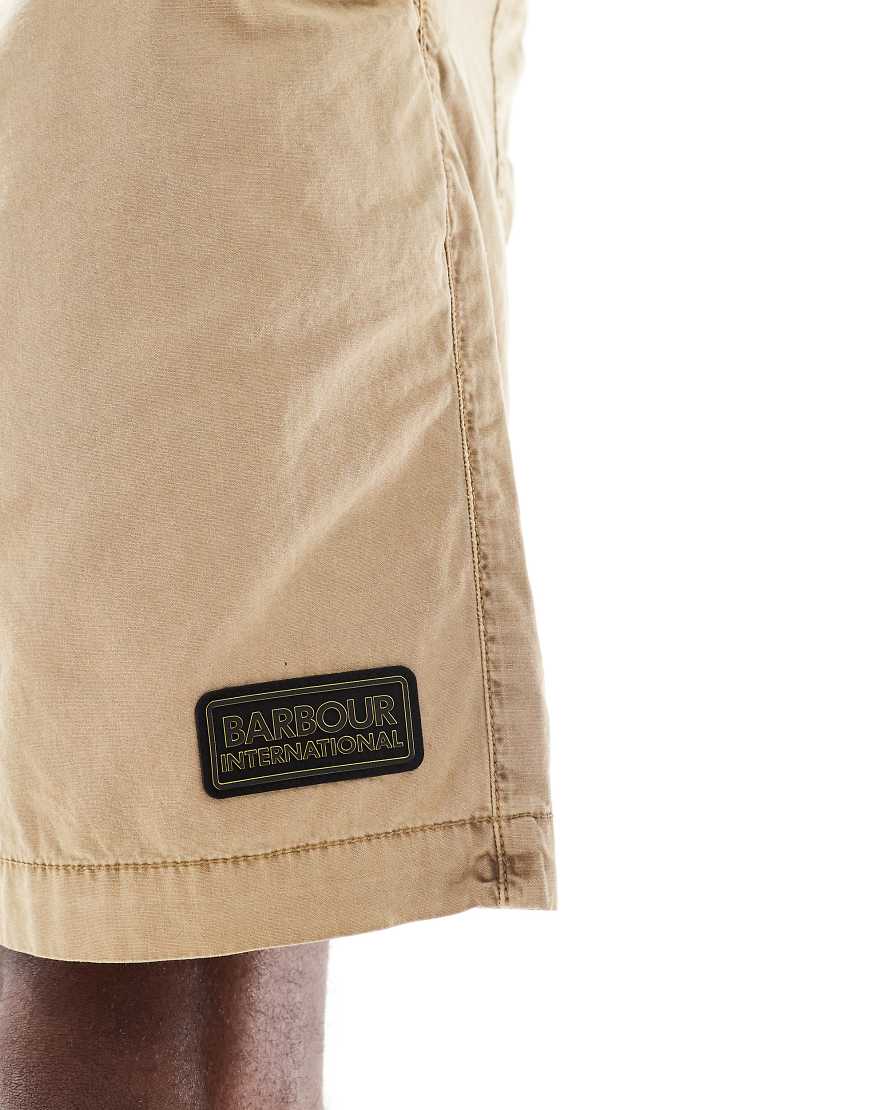 バブアーインターナショナル Barbour バブアー バブアーインターナショナルのバックリーガーメントダイショーツ（ベージュ） パンツ ボトム メンズ 男性 インポートブランド 小さいサイズから大きいサイズまで