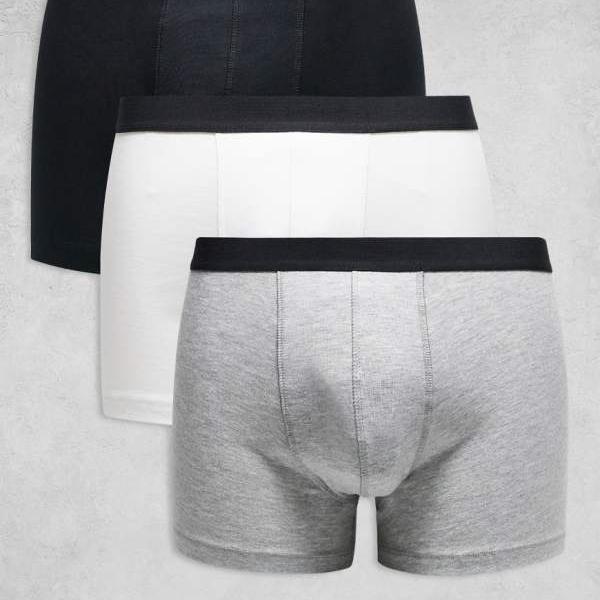 エイソス ASOS asos ASOS DESIGN ウエストバンドディテール付きトランクス3枚組 マルチカラー 下着 メンズ 男性 インポートブランド 小さいサイズから大きいサイズまで