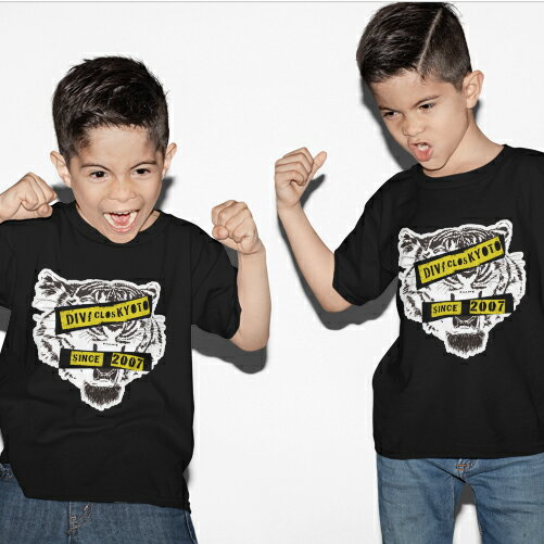 素色 - キッズTシャツ　プリントT プリントt フォトt フォトT フォトプリント Tシャツ ブラック ホワイト 半袖 プレゼント コットンシャツ 黒 男性 オシャレ 40代 30代 プリント tシャツ フォト プリント キッズ 子供 フォトTシャツ【DIVAオリジナル ブランド】