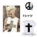 【即納】BIGBANG ビックバン G-DRAGON ジヨン CROSS クロス Tシャツ Tシャツ 【韓国製】【韓流グッズ】【男女兼用】【トレーナー】【GD】【カジュアルトップス】【コスプレ】【KPOP】【イベントグッズ】【ワールドツアー】【ファンミーティング】