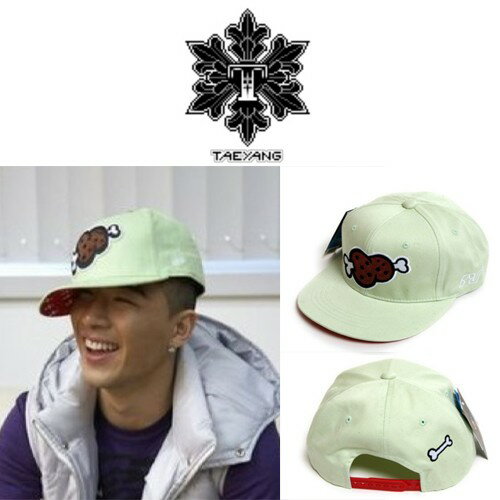 【即納】 BIGBANG ビックバン G-DRAGON（ジヨン）SOL(テヤン）着用 可愛い肉刺繍キャップ cap 帽子 【韓流グッズ】【男女兼用】【スナップバックキャップ】【GD】【ヒップホップ】【コスプレ】【KPOP】【イベントグッズ】【ワールドツアー】