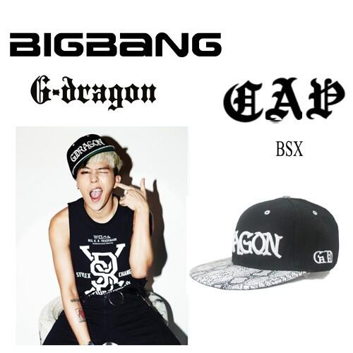 【即納】　BIGBANG ビックバン　G-DRAGON（ジヨン）着用 GD BSX 帽子 （数量限定品）【韓流グッズ】【男女兼用】【スナップバックキャップ】【GD】【ヒップホップ】【コスプレ】【KPOP】【イベントグッズ】【ワールドツアー】のサムネイル