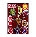 【D-ST005】【ギター・楽器・タブレット等のカスタマイズに!】 ロック・ポップス・メタル 系 洋楽 音楽 バンド ステッカー 艶あり・防水加工 自転車にも!