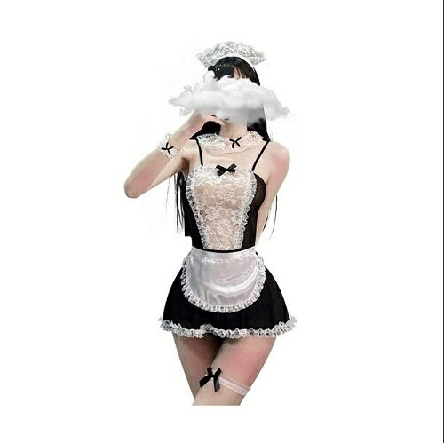 樂天商城 - 【D-C10096】メイド服 エプロン シースルー コスプレ セクシー ハロウィン 仮装 可愛い カチューシャ レディース Mサイズ